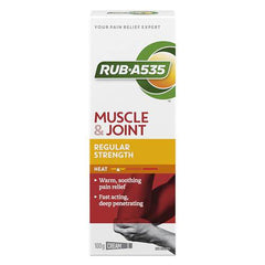 RUB A535 Muscle & Joint Heat Cream, Deep Penetrating Pain Relief, Regular Strength, 100 g