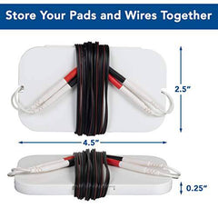 TENS Machine Pads Holder - Portable and Durable Storage Solution for TENS 7000 and Other TENS Pads Replacements - Secure Closure Keeps TENS Machine Pads Organized and Clean