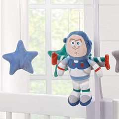 Disney Toy Story Color Crazy Grey, Blue, Orange and Green Buzz Lightyear and Stars Musical Mobile