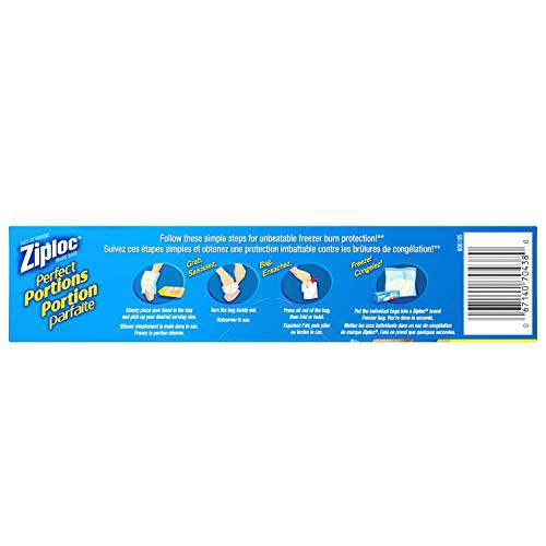 Ziploc Perfect Portions Bags, 75 Bags - Zecoya