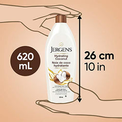 Jergens Hydrating Coconut Moisturizer & Body Lotion for Dry Skin (620 mL)