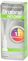 Drixoral No Drip Cool Menthol Spray, Cooling Sensation with 12 Hour Relief, 15ml