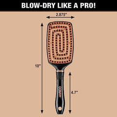 Conair Quick Blow-Dry Copper Collection, Flexi-Head Vent Brush, Hair Brush, 1 count