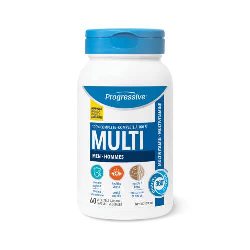 Progressive Adult Multivitamin for Men 60 Count, With Maca & Saw Palmetto