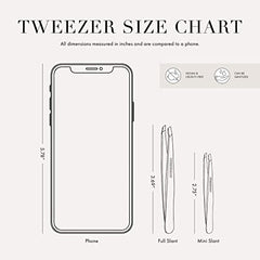 Tweezerman 4244-R 40th Anniversary Mini Slant and Point Tweezer with Case, 1 Count