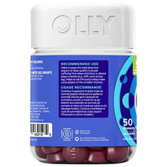 OLLY Extra Strength Sleep Gummy Supplement sleep aid Blackberry Zen blend of Melatonin, L-Theanine & Botanicals 25 day supply 50 gummies