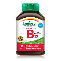 Jamieson Vitamin B12 Methylcobalamin 2,500 mcg Timed Release