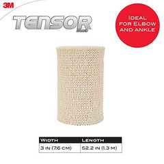 Tensor Elastic Bandage Wrap, 3-Inch, Beige