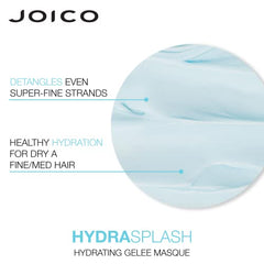 Joico HydraSplash Hydrating Masque for Fine to Medium Hair, Dry Damaged, Mask Treatment with Keratin & Coconut Oil, 150mL