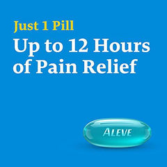 ALEVE Pain Relief Liquid Gels, Strength to Last Up to 12 Hours, Naproxen Sodium 220mg, 20 Liquid Gel Capsules