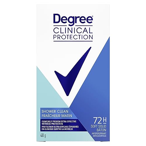 Degree Clinical Protection Antiperspirant Stick Deodorant for Women for 72H Sweat & Odour Protection Shower Clean with advanced technology 48 g