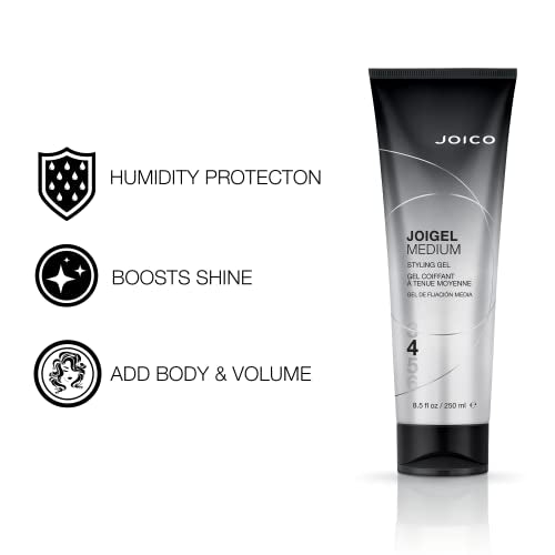 Joico JoiGel Styling Hair Gel, Adds Body and Volume to Wavy or Curly Hair, Humidity Protection