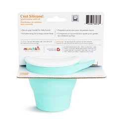 Munchkin® C’est Silicone! Collapsible Snack Catcher with Lid, Mint - Toddler Food Cup