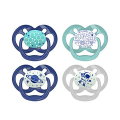 Dr. Brown's Advantage Pacifiers, Stage 2, Blue, 4 Pack, Blue