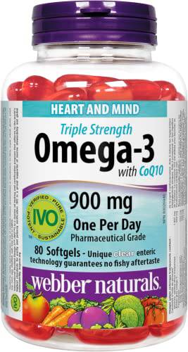 Triple Strength Omega-3 plus CoQ10, 900mg/100mg (EPA · DHA) - Zecoya