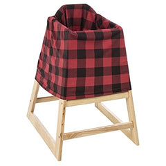 Buffalo Check Multi Use Nursing Wrap-Buffalo Check Print, Scarf, Nursing Cover, Car Seat Cover, Shopping Cart Cover, Cotton/Spandex Jersey, Red and Black, 28 in x 32 in