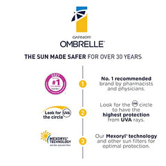 Garnier Ombrelle Sunscreen Complete Sensitive Body & Face Lotion, SPF 45, For Sensitive Skin, Hypoallergenic, Fragrance Free, 90mL