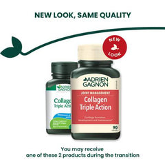 Adrien Gagnon - Collagen With Lysine & Vitamin C, Triple Action, 90 Capsules