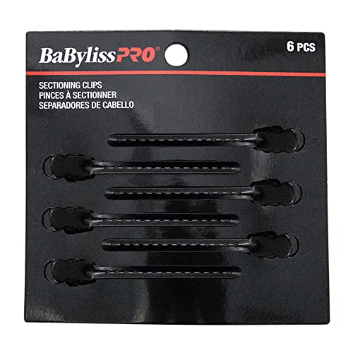 BaBylissPRO Metal Sectioning Clips, 6 clips