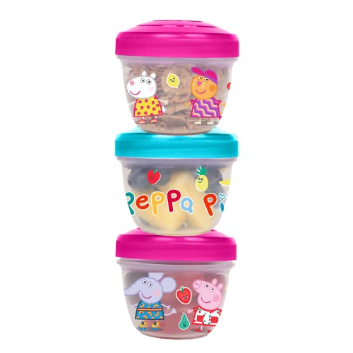 Peppa Pig 3 Pack Snack Container