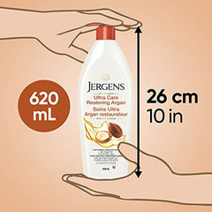 Jergens Ultra Care Restoring Argan Oil-Infused Moisturizer & Body Lotion for Extra-Dry Skin (620 mL)