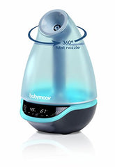 Babymoov Hygro Plus | 3-in-1 Humidifier, Multicolored Night Light & Essential Oil Diffuser|Automatic Operation for Easy Use and Care