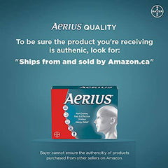 Aerius Allergy Medicine, Fast Relief, 24-Hour, Non-Drowsy, 15 Symptoms, 30 Tablets