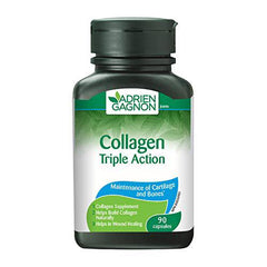 Adrien Gagnon - Collagen With Lysine & Vitamin C, Triple Action, 90 Capsules