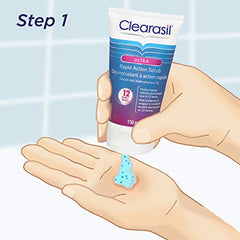 Clearasil Ultra Rapid Action Scrub, Acne Treatment, 150 Milliliters