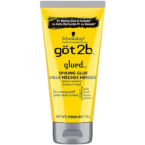 Schwarzkopf Got2b Glued Spiking Glue, Hair Styling, 6-Ounce Tube