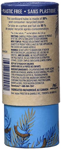 Secret Aluminum Free Deodorant, Coconut, 75 g