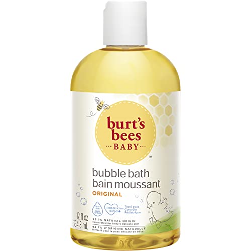 Burt’s Bees Baby Bubble Bath, Tear Free Baby Wash, 97.1% Natural Origin, Paraben Free, Pediatrician Tested, 354.8 ml