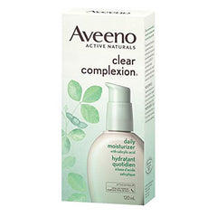 Aveeno Clear Complexion Daily Moisturizer - Face Wash, Salicylic Acid, Dry Skin & Oily Skin Cleanser - 120ml (Packaging May Vary)