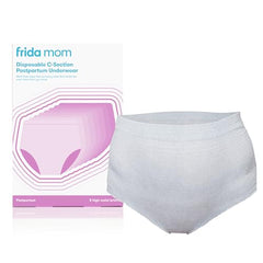 Disposable High Waist C-Section Postpartum Underwear by Frida Mom |Super Soft, Stretchy, Breathable, Wicking, Latex-Free - Size - Petite, 8 Count