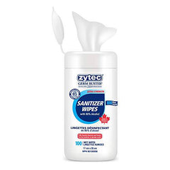 zytec Germ Buster Sanitizer Wipes Extra Strength 80% Pro -100 pk 100 count