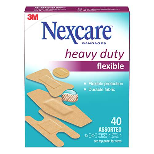 Nexcare™ Fabric Bandages HD202-CA, Assorted Sizes, 40/Pack