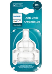 Philips Avent Anti-colic Baby Bottle Flow 1 Nipple, 2 pack, SCY761/02