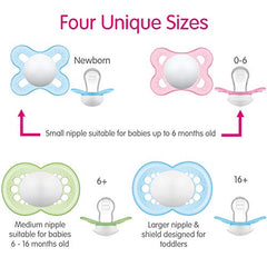 Night Pacifier for 0-6 months (2 pack), Girl