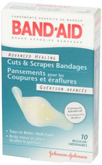 Band-Aid Hydrocolloid All Purpose Bandages, Waterproof Adhesive, Hydro Seal, 10 Bandages