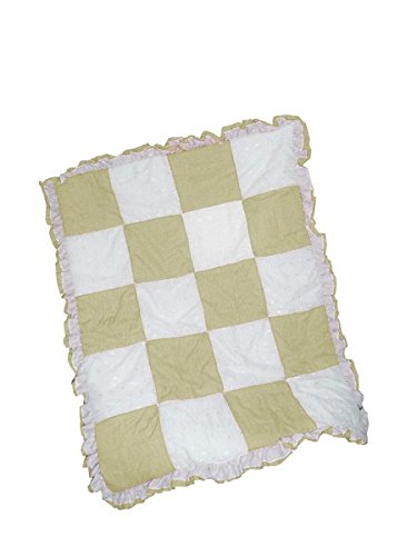 BabyDoll Gingham/Eyelet Patchwork Crib Comforter, Yellow