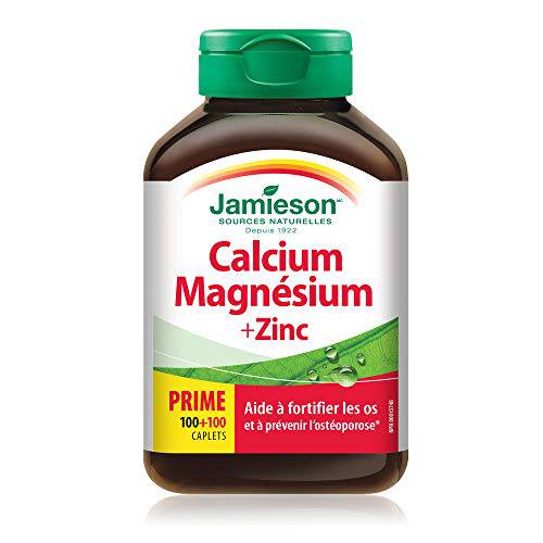 Jamieson Calcium Magnesium and Zinc, 200 Count (Pack of 1)