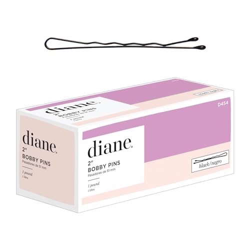 Diane 2" Bobby Pins, Black, 1lb Box