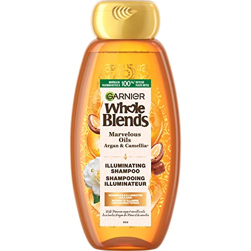 Garnier Whole Blends Illuminating Shampoo with Moroccan Argan and Camellia Oils Extracts, 22 fl. oz.