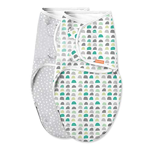 SwaddleMe Luxe Easy Change Swaddle - Small/Medium, 2 Pack, Gum Drops, 0-3 Months (58763)