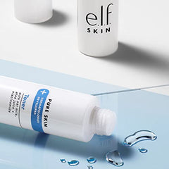 e.l.f. Pure Skin Toner, Gentle, Soothing & Exfoliating Daily Toner For A Smoother-Looking Complexion, Made With Oat Milk, Aloe Juice & Niacinamide, 6 oz