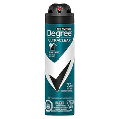 Degree Men UltraClear Black + White Dry Spray Antiperspirant anti-stain deodorant for men with 72h protection 107 g