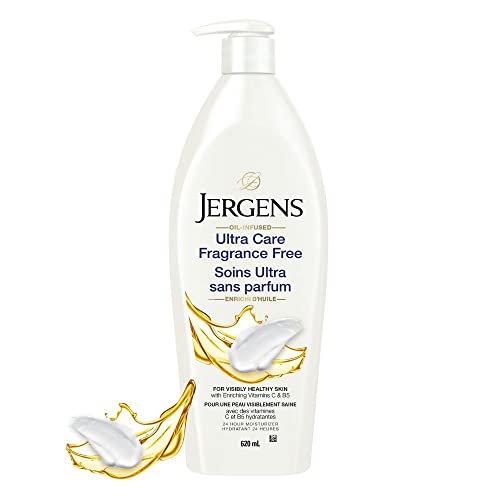 Jergens® Ultra Care Fragrance Free Oil-Infused Moisturizer & Body Lotion for Extra-Dry Skin (620 Ml)