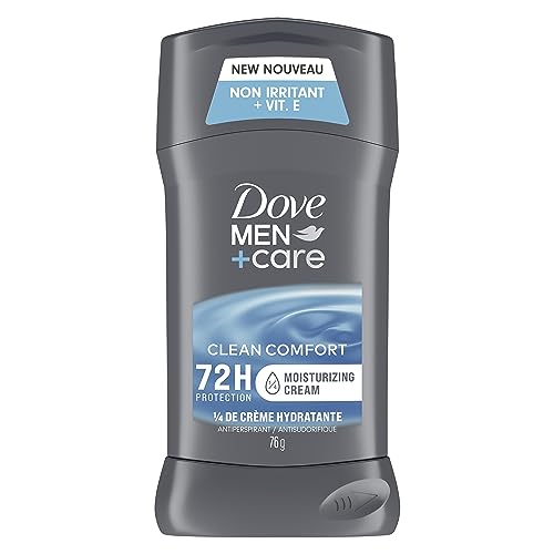 Dove Men+Care Clean Comfort 72H Antiperspirant Deodorant Stick for Men with Vitamin E and Non-Irritant Formula 76 g