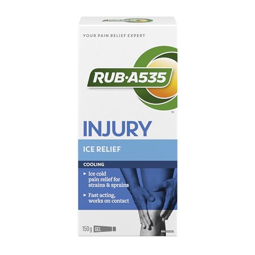 RUBA535 Injury Ice Relief Gel, Cooling & Fast Acting, 150 g