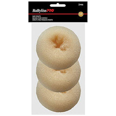 BaBylissPRO Hair Donuts, 3.5 inch Diameter in Blond, 3 per pack